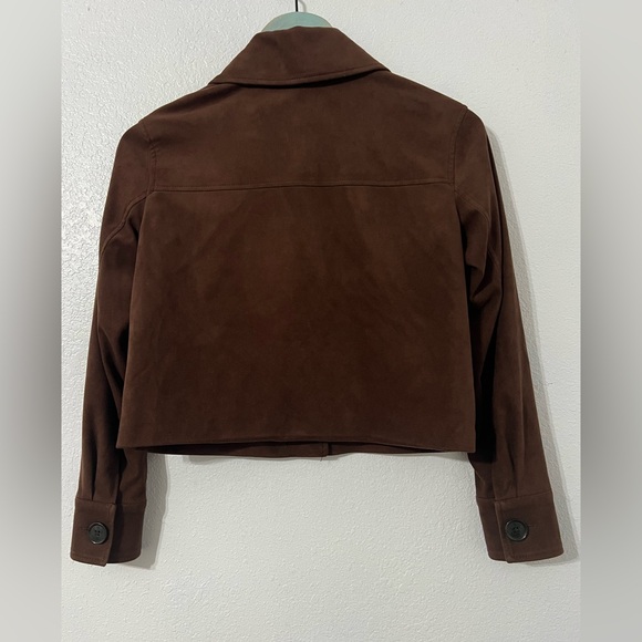 Banana Republic Dark Brown Suede Fringe Jacket - Picture 7 of 13